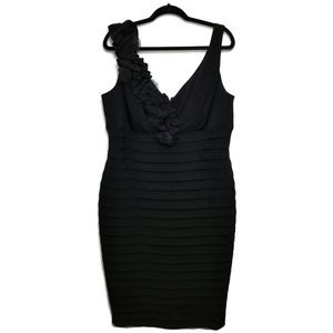 XSCAPE by Joanna Chen Black Sleeveless Dress 16W